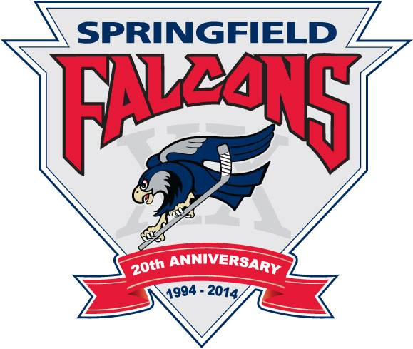 Springfield Falcons 2013 14 Anniversary Logo iron on heat transfer
